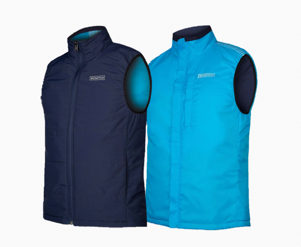 Brompton x Endura, Wendeweste (navy/blau)