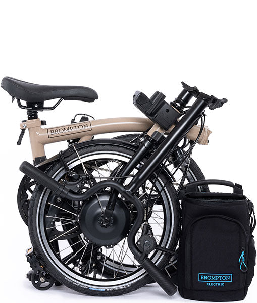 Brompton C Line Electric 12-Gang  - Hoher Lenker - Dune Sands