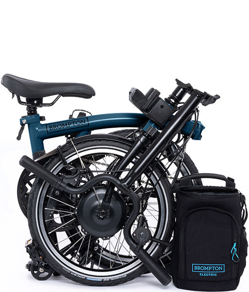 Brompton C Line Electric 12-Gang - Hoher Lenker - Ocean Blue
