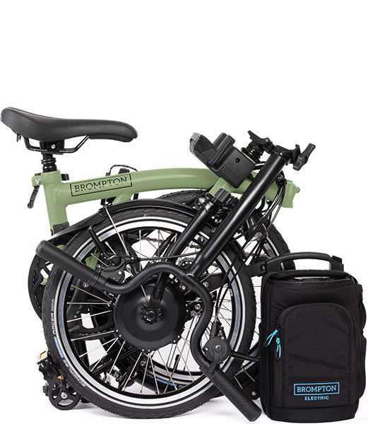 Brompton C Line Electric 12-Gang - Mittlerer Lenker - Matcha Green