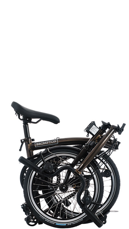 Brompton C Line 12-Gang - Niedriger Lenker - Black Lacquer