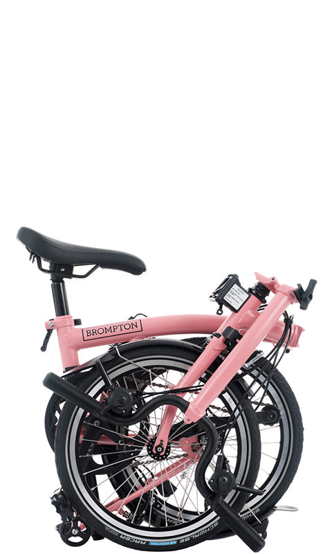 Brompton C Line 12-Gang - Niedriger Lenker - Flamingo Pink
