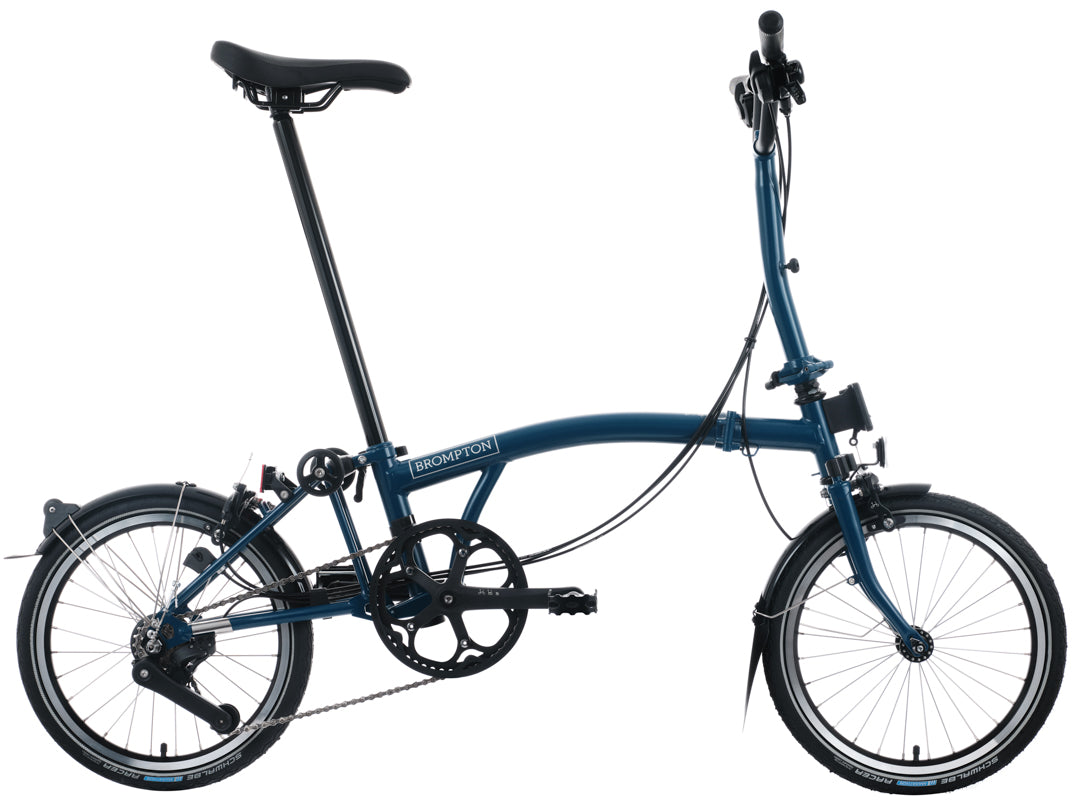 Brompton C Line 12-Gang - Mittlerer Lenker - Ocean Blue