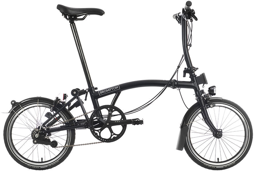 Brompton C Line 2-Gang - Niedriger Lenker - Matt Black