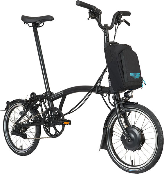 Brompton C Line Electric 4-Gang  - Mittlerer Lenker - Matt Black