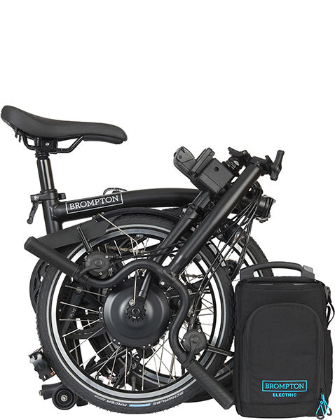 Brompton C Line Electric 4-Gang  - Mittlerer Lenker - Matt Black
