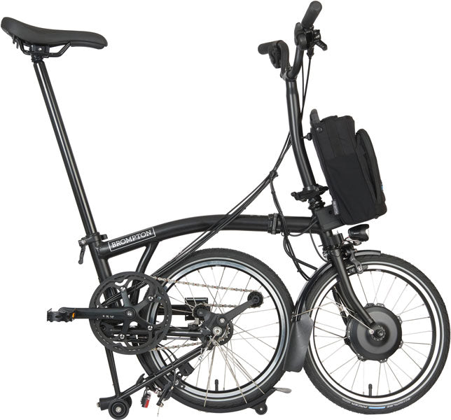 Brompton C Line Electric 4-Gang  - Mittlerer Lenker - Matt Black