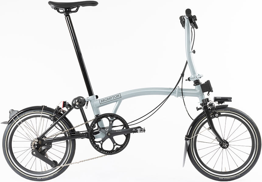 Brompton P Line 4-Gang - Niedriger Lenker - Lunar Ice