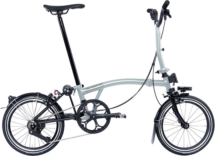 Brompton P Line 4-Gang - Mittlerer Lenker - Lunar Ice