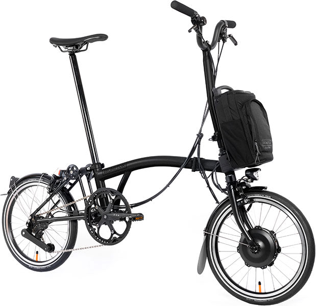 Brompton P Line Electric 4-Gang - Hoher Lenker - Midnight Black