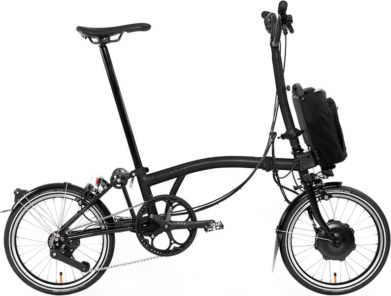 Brompton P Line Electric 4-Gang - Hoher Lenker - Midnight Black