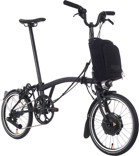 Brompton P Line Electric 4-Gang - Mittlerer Lenker - Midnight Black