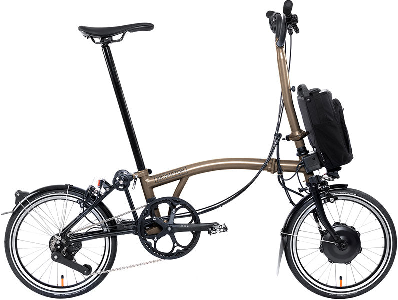 Brompton P Line Electric 4-Gang - Hoher Lenker - Bronze Sky