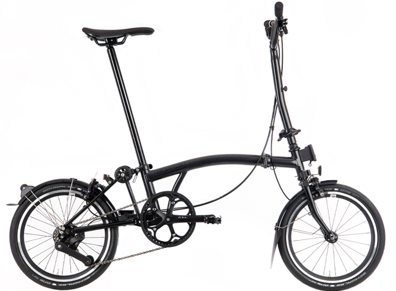 Brompton P Line 12-Gang - Mittlerer Lenker - Midnight Black