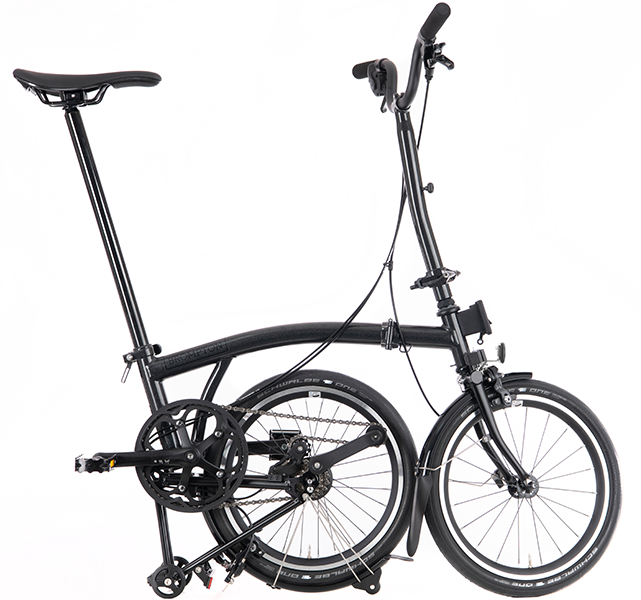 Brompton P Line 12-Gang - Mittlerer Lenker - Midnight Black