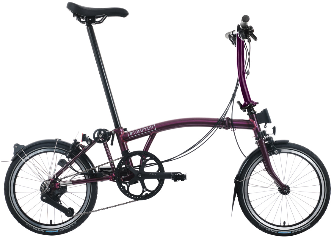 Brompton C Line 12-Gang - Niedriger Lenker - Amethyst Lacquer
