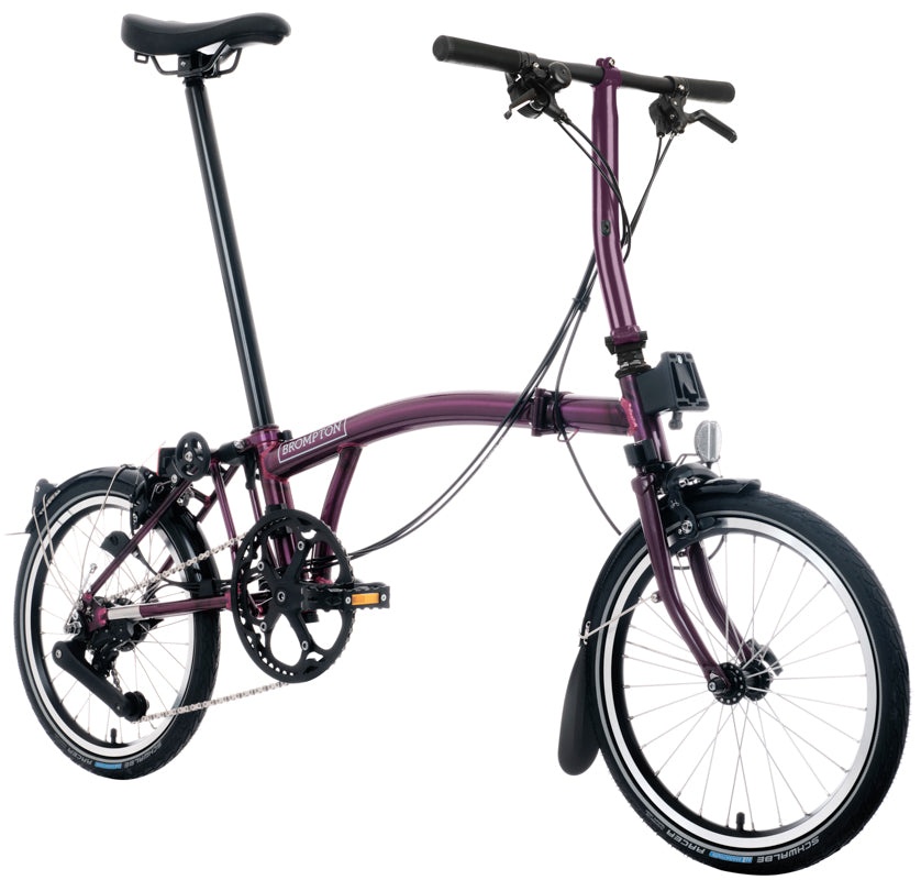 Brompton C Line 12-Gang - Niedriger Lenker - Amethyst Lacquer