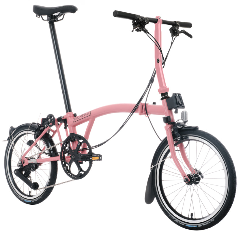 Brompton C Line 12-Gang - Niedriger Lenker - Flamingo Pink