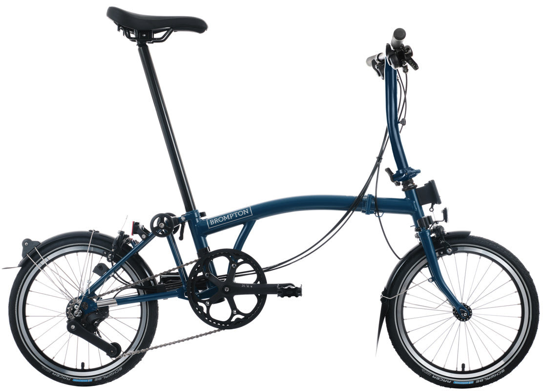Brompton C Line 12-Gang - Niedriger Lenker - Ocean Blue