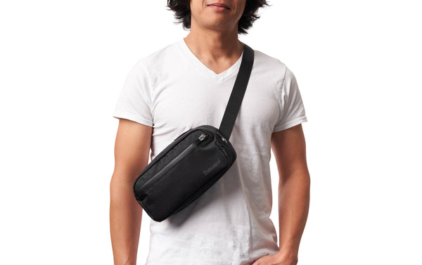 Crossbody Lenkertasche (schwarz)