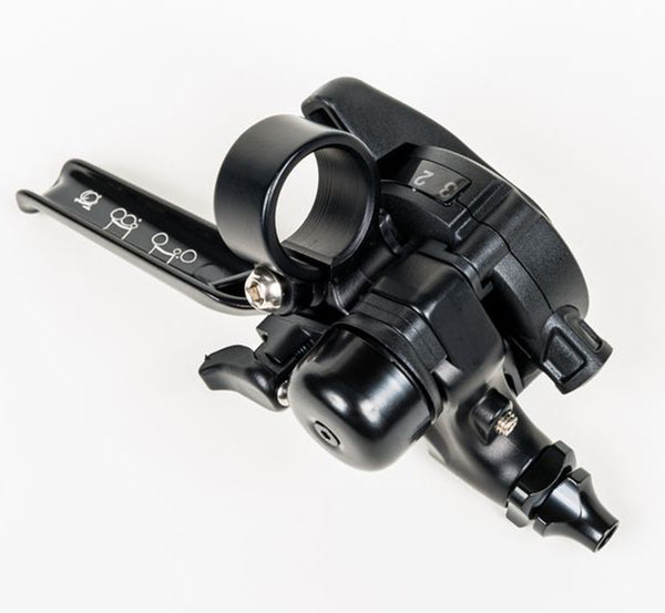 Schalthebel 3-Gang (rechts) mit integriertem Bremshebel ab 2017 (Silber & Schwarz)