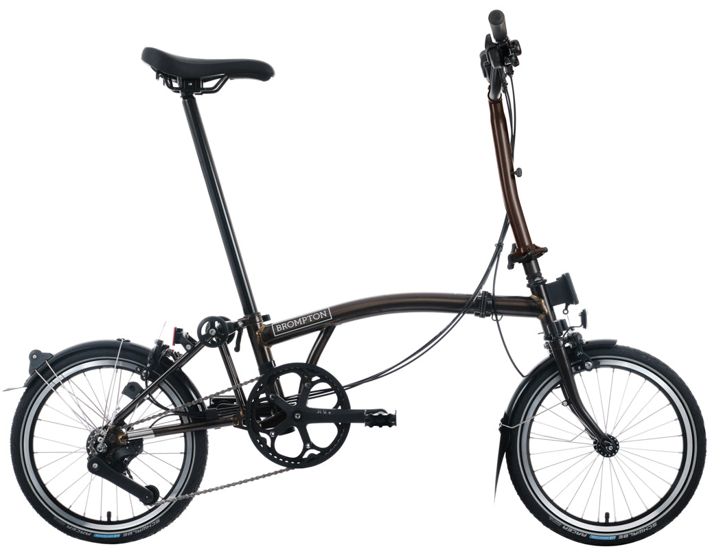 Brompton C Line 12-Gang - Hoher Lenker - Black Lacquer