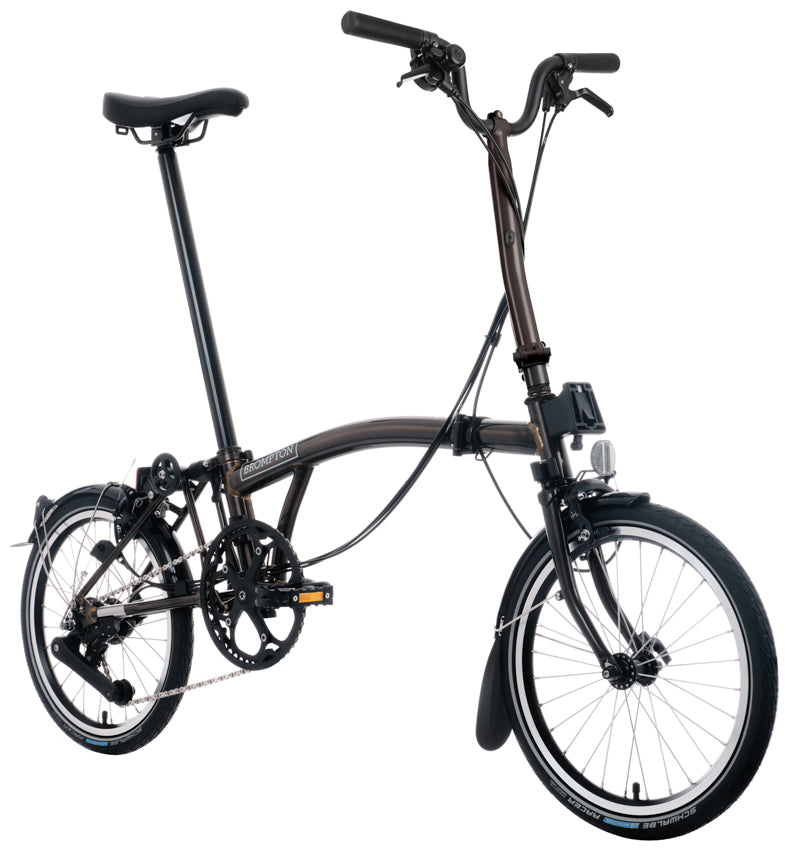 Brompton C Line 12-Gang - Hoher Lenker - Black Lacquer